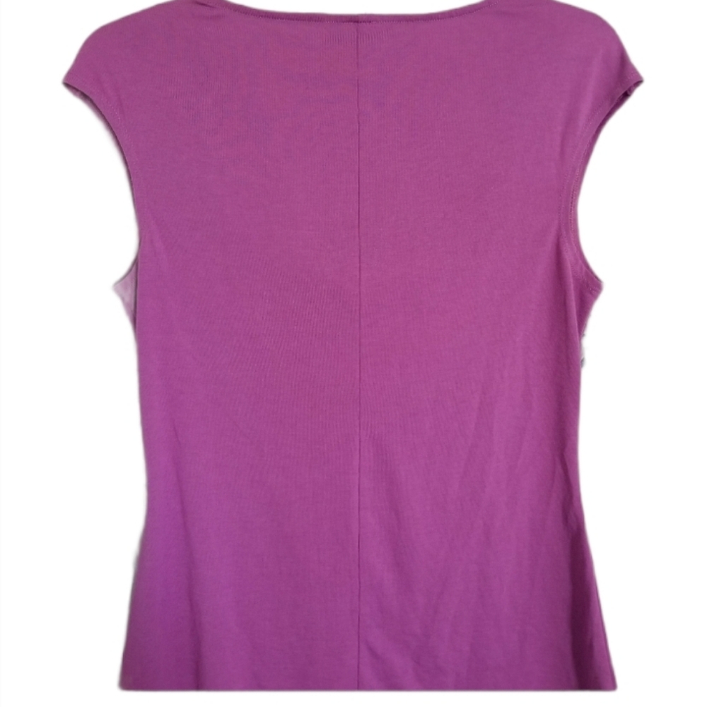 3/$18 Elegant Women's Blouse With Flower Accent - Picture 2 of 2